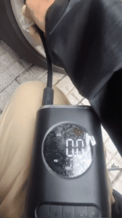 Uso simple del inflador port&aacute;til